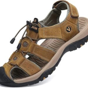 flarut men's sport sandals outdoor hiking sandals closed toe athletic lightweight trail