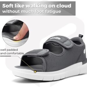 fitville sandals for men wide width with arch support, men sandals adjustable