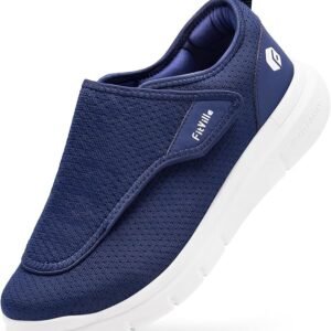 men extra wide slip on for swollen feet adjustable walking shoes easytop wings v2